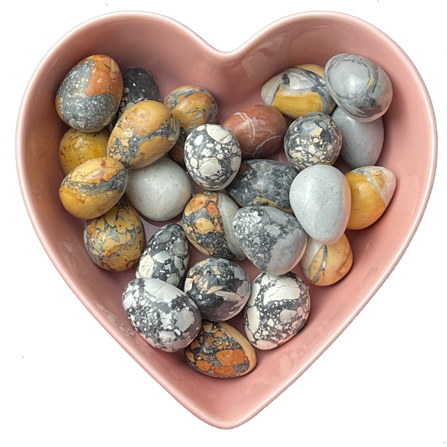 Maligano Jasper Tumbled Stone Natural Gemstone - One Stone - Magick Magick.com