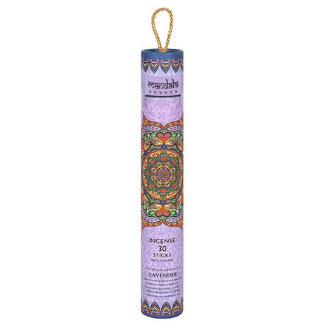 Mandala Incense Sticks with Holder - Lavender (30 Sticks) - Magick Magick.com
