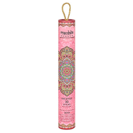 Mandala Incense Sticks with Holder - Rose (30 Sticks) - Magick Magick.com
