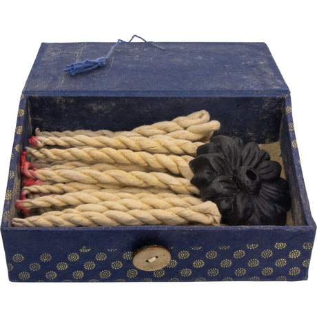 Medicine Buddha Rope Incense with Lotus Holder - Patchouli (Pack of 30) - Magick Magick.com