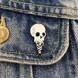 Melted Skull Ice Cream Enamel Pin - Magick Magick.com