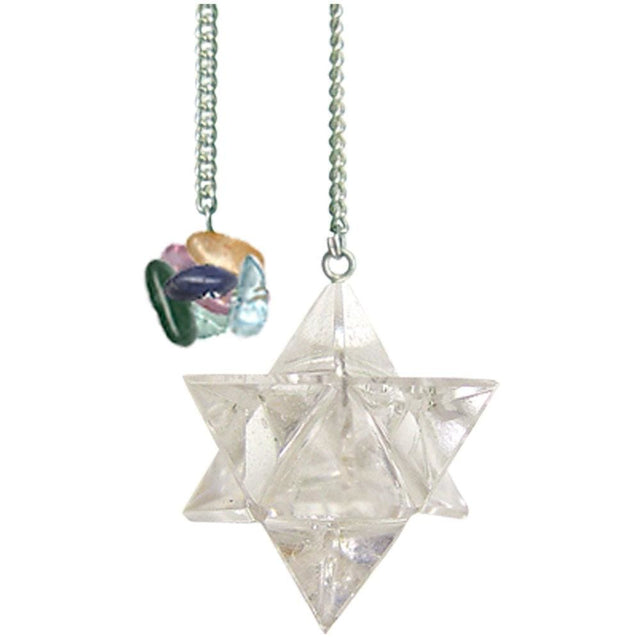 Merkaba Pendulum - Clear Quartz - Magick Magick.com