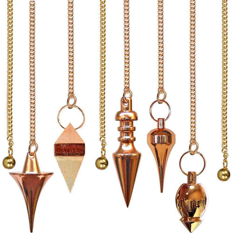 Metal Pendulum Pro Copper (Assorted Design) - Magick Magick.com