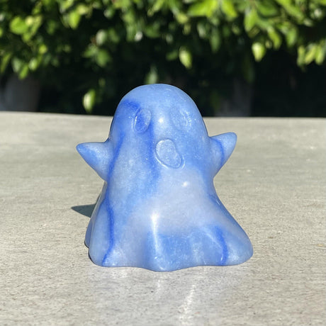 Natural Blue Aventurine Hand Carved Standing Ghost - .26 lbs (1.5 x 1.5 x 2 inch) - Magick Magick.com