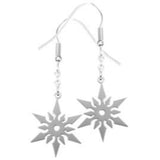 Ninja Star Stainless Steel Earrings - Magick Magick.com