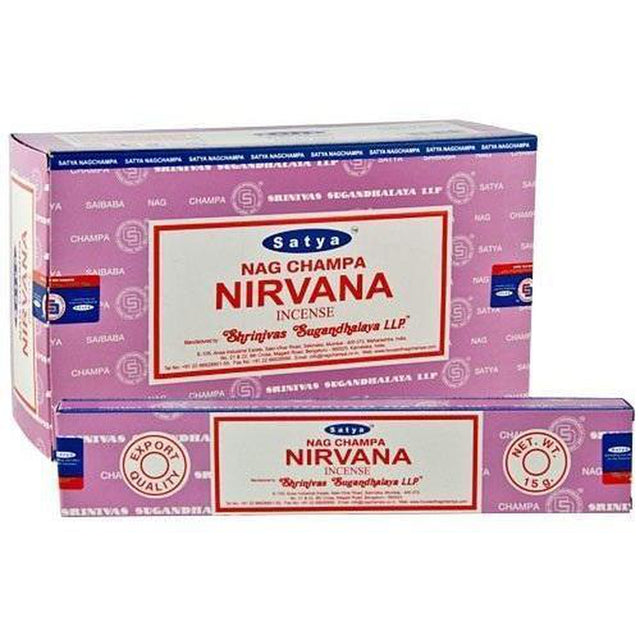 Nirvana Satya Incense Sticks 15 gram - Magick Magick.com