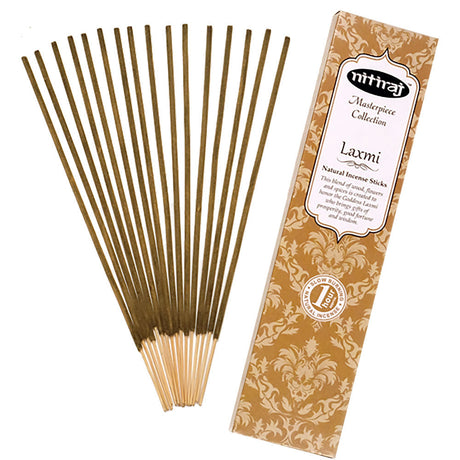 Nitiraj Masterpiece Incense 25 gram - Laxmi (Pack of 6) - Magick Magick.com