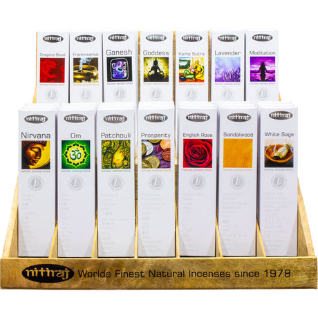 Nitiraj Platinum Package with Wood Display (42 Assorted Boxes) - Magick Magick.com