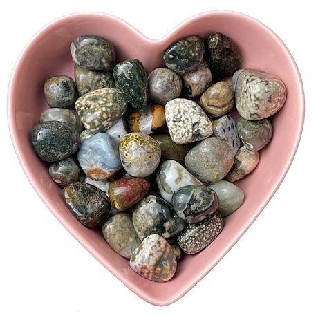 Ocean Jasper Tumbled Stone Natural Gemstone - One Stone - Magick Magick.com