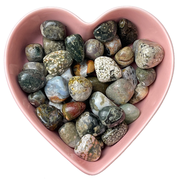 Ocean Jasper Tumbled Stone Natural Gemstone - One Stone - Magick Magick.com