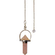 Pendulum Pyramid - Rose Quartz Point - Magick Magick.com