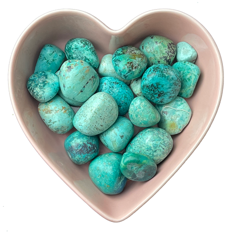 Peruvian Turquoise Tumbled Stone Natural Gemstone - One Stone - Magick Magick.com