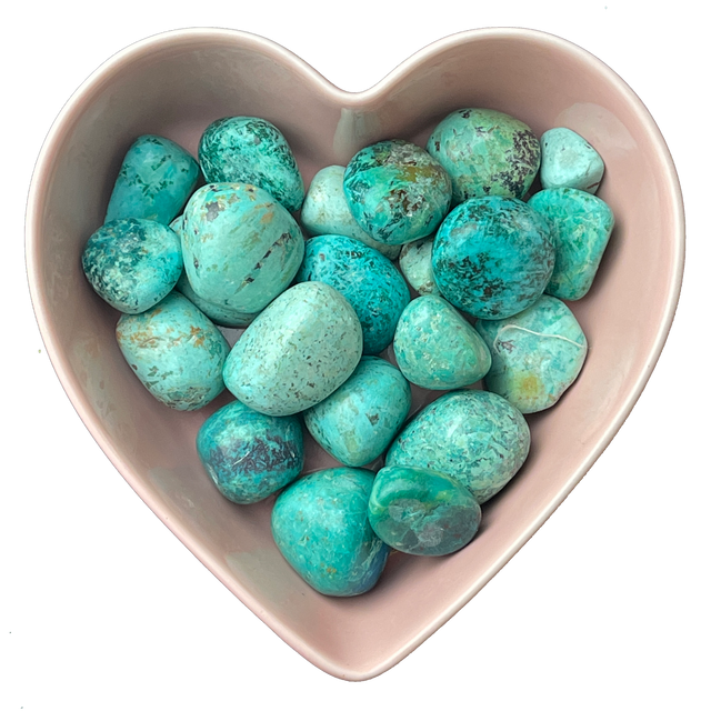 Peruvian Turquoise Tumbled Stone Natural Gemstone - One Stone - Magick Magick.com