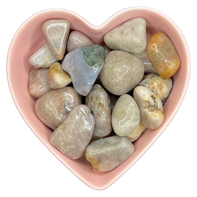 Pink Amethyst Tumbled Stone Natural Gemstone - One Stone - Magick Magick.com