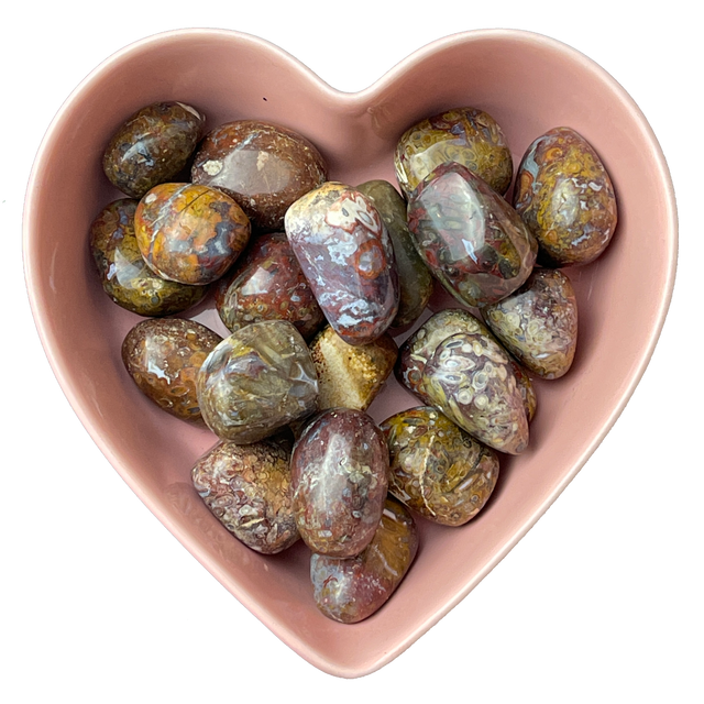 Plum Jasper Tumbled Stone Natural Gemstone - One Stone - Magick Magick.com