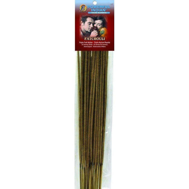 Powerful Indian Incense Sticks 22 Pack - Patchouli - Magick Magick.com