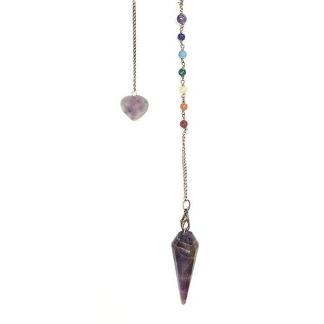 Premium Amethyst Chakra Pendulum by Lo Scarabeo - Magick Magick.com