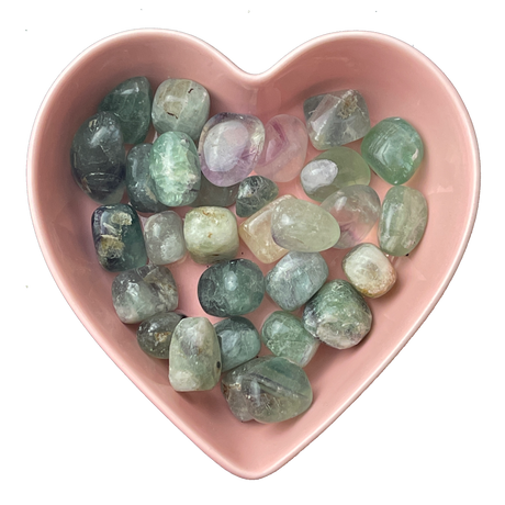 Rainbow Fluorite Tumbled Stone Natural Gemstone - One Stone - Magick Magick.com