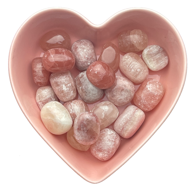 Red Calcite Tumbled Stone Natural Gemstone - One Stone - Magick Magick.com