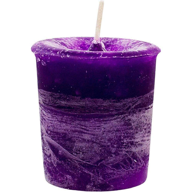 Reiki Charged Chakra Votive Candle - Crown - Purple (Box of 18) - Magick Magick.com