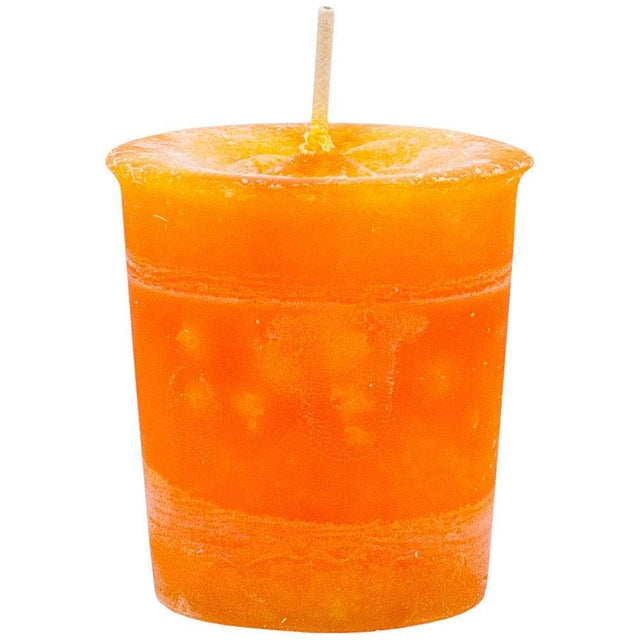 Reiki Charged Chakra Votive Candle - Sacral - Orange (Box of 18) - Magick Magick.com