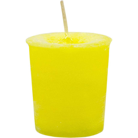 Reiki Charged Chakra Votive Candle - Solar Plexus - Yellow (Box of 18) - Magick Magick.com