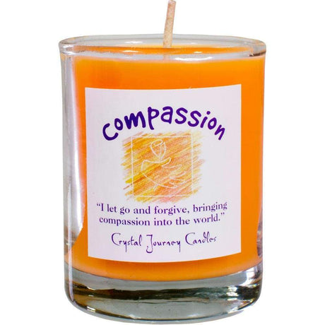 Reiki Charged Soy Herbal Filled Votive Candle - Compassion - Magick Magick.com