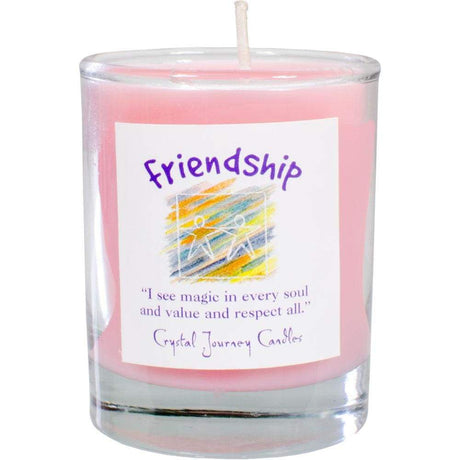 Reiki Charged Soy Herbal Filled Votive Candle - Friendship - Magick Magick.com