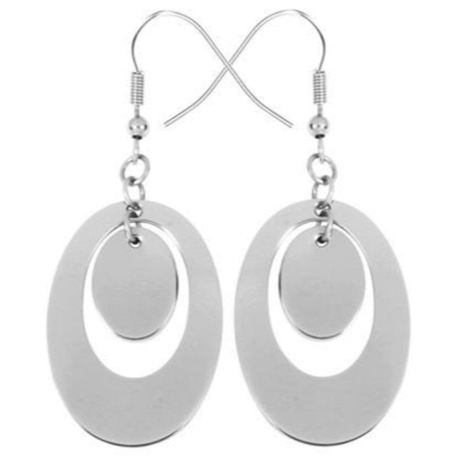 Ring Of Saturn Stainless Steel Earrings - Magick Magick.com