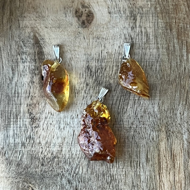 Rough Amber Pendant - Magick Magick.com