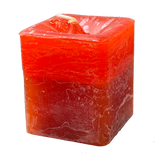 Scented Square Votive Candle "Comforts of Home" - Cinnamon & Mandarin - Magick Magick.com