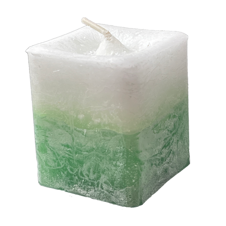 Scented Square Votive Candle "Invigorate the Soul" - Rosemary & Peppermint - Magick Magick.com