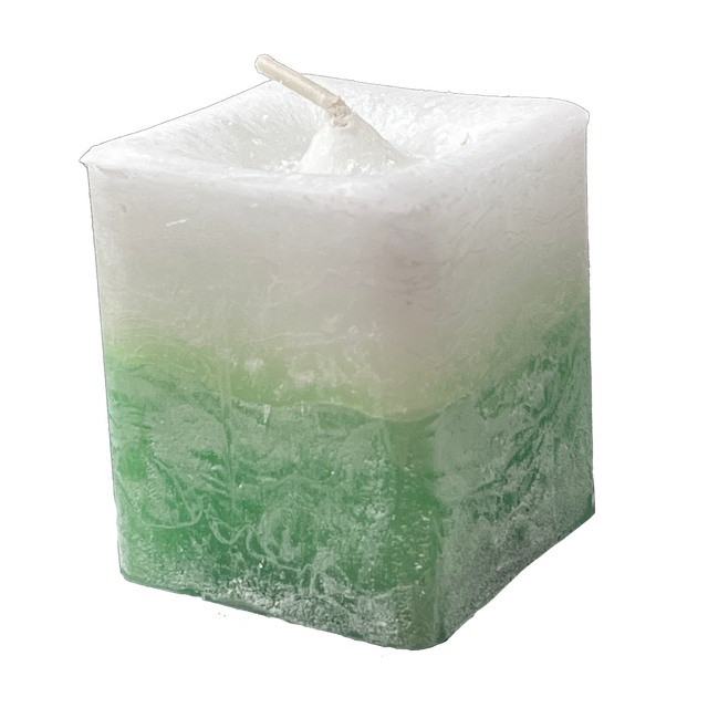 Scented Square Votive Candle "Invigorate the Soul" - Rosemary & Peppermint - Magick Magick.com