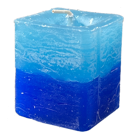 Scented Square Votive Candle "Nature's Mist" - Ocean & Rain - Magick Magick.com