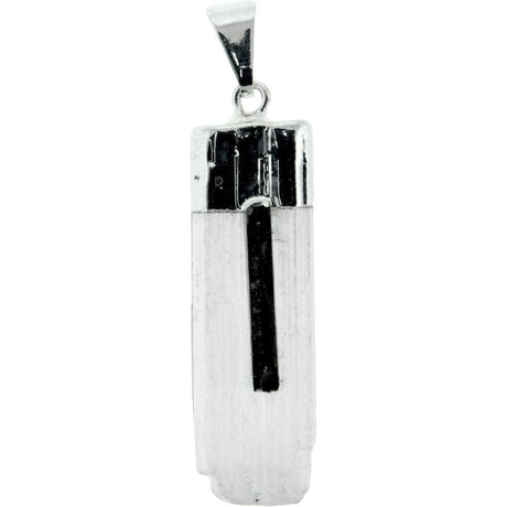 Selenite Pendant - Black Tourmaline - Magick Magick.com