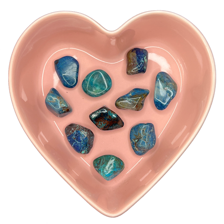 Shattuckite Tumbled Stone Natural Gemstone - One Stone - Magick Magick.com