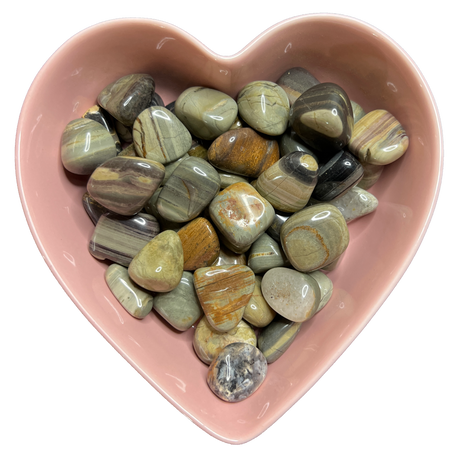 Silver Mist Jasper Tumbled Stone Natural Gemstone - One Stone - Magick Magick.com