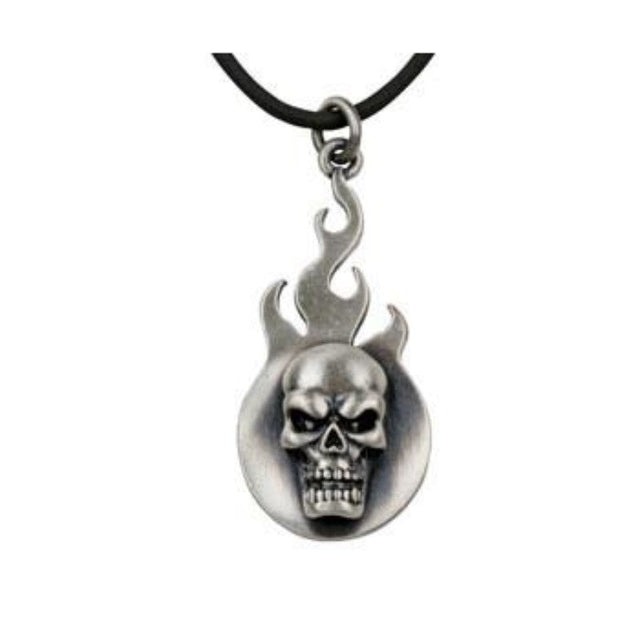 Skull Flame Pendant - Magick Magick.com