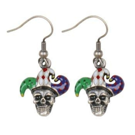 Skull Jester Earrings - Magick Magick.com