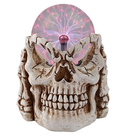 Skull Plasma Ball Statue - Magick Magick.com