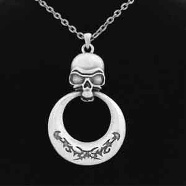 Skull with Ring Necklace - Magick Magick.com