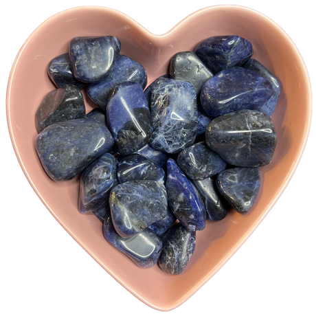 Sodalite Diamond Tumbled Stone Natural Gemstone - One Stone - Magick Magick.com