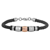 Stellar Braided Leather & Stainless Steel Bracelet - Magick Magick.com