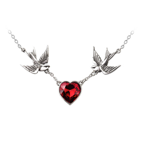 Swallow Heart Necklace - Magick Magick.com