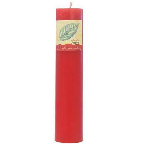 Traditional 1.5" x 7" Pillar Candle - Apple - Magick Magick.com