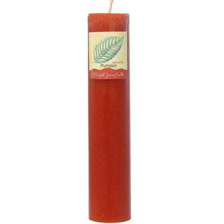 Traditional 1.5" x 7" Pillar Candle - Pumpkin - Magick Magick.com
