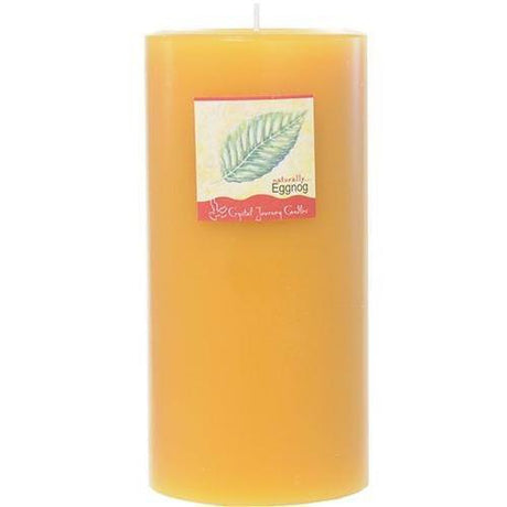 Traditional 3" x 6" Pillar Candle - Festive Eggnog - Magick Magick.com