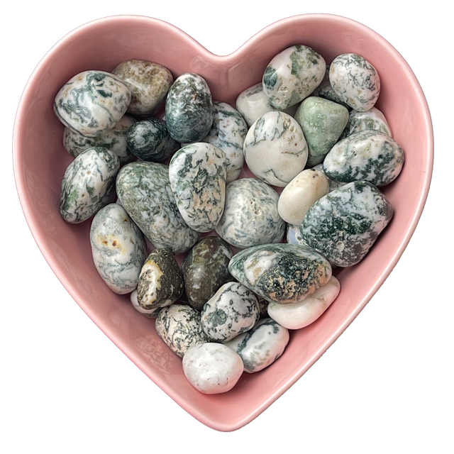 Tree Agate Tumbled Stone Natural Gemstone - One Stone - Magick Magick.com