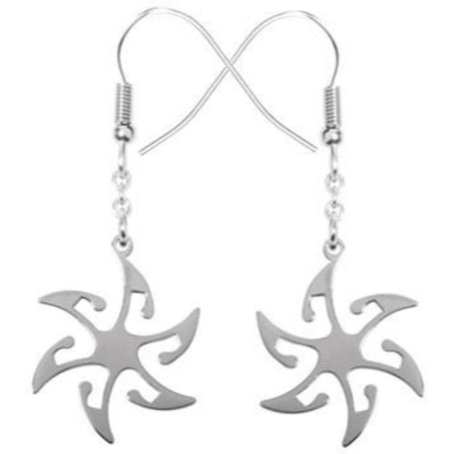 Tribal Flower Stainless Steel Earrings - Magick Magick.com