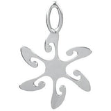 Tribal Flower Stainless Steel Pendant - Magick Magick.com